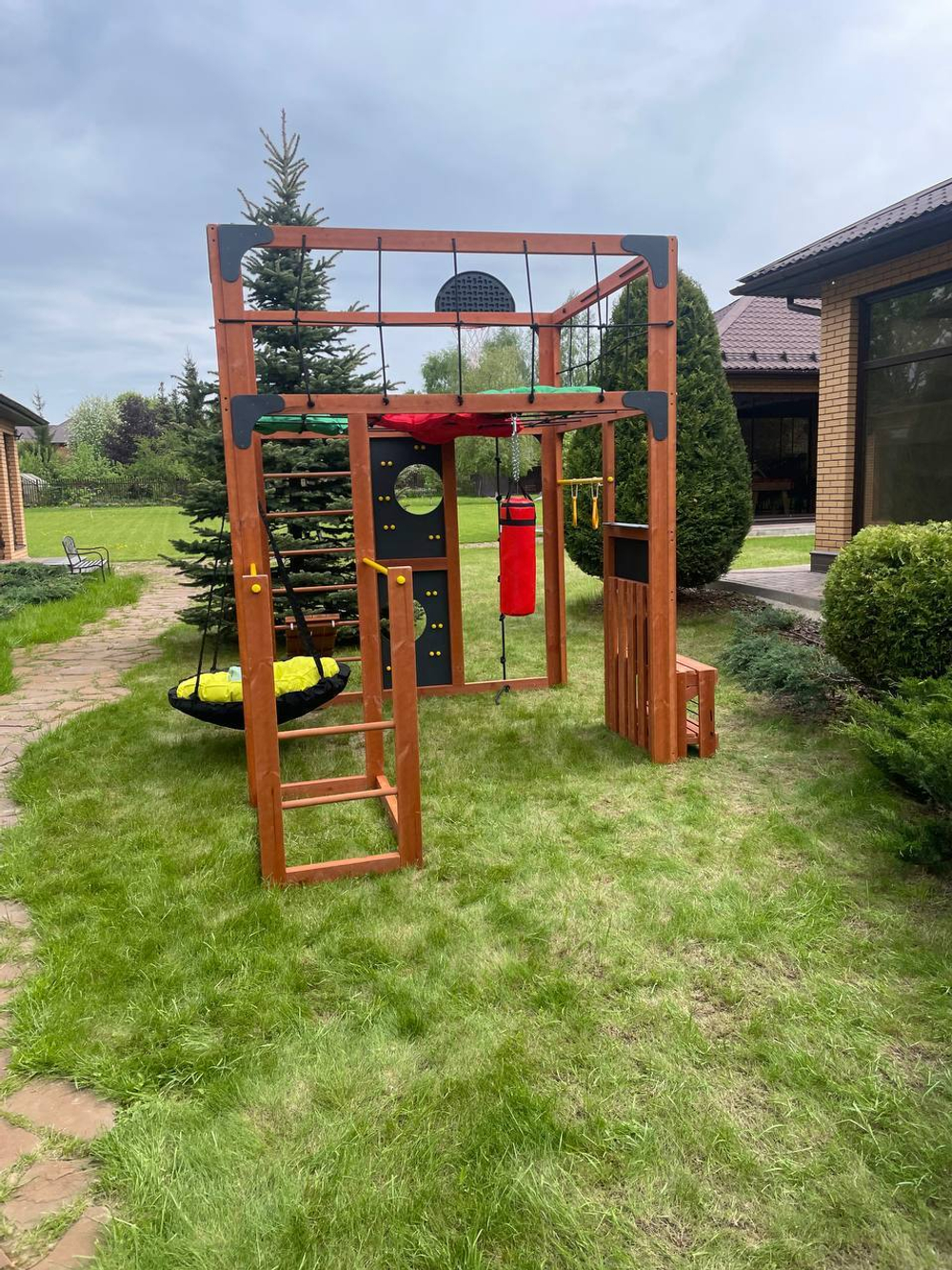 Детская площадка Савушка КУБ-1 (махагон)