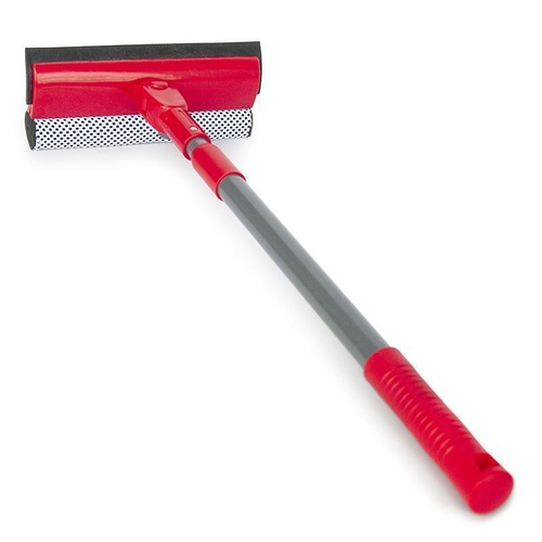 Скребок для мытья стекол AVS с губкой телескопическая ручка 80 см SB-5024