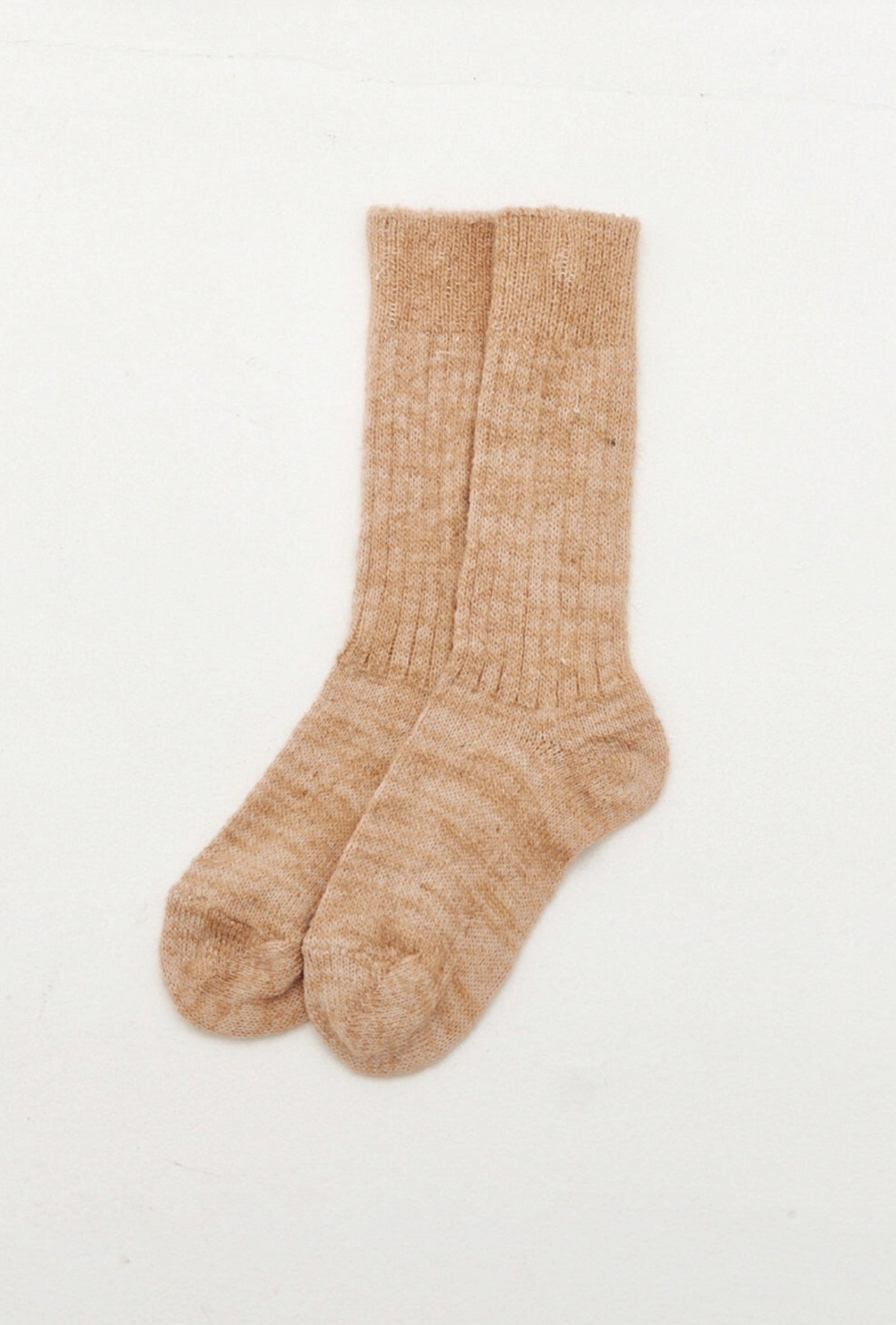 Носки из шерсти песочного цвета