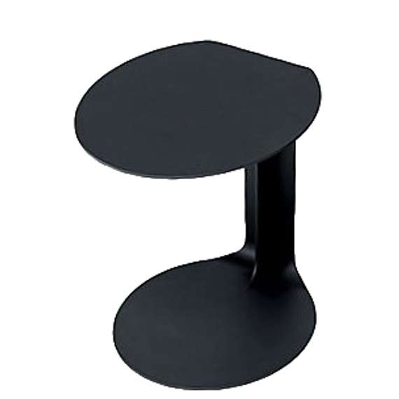 Стол журнальный Isla черный, сталь, экокожа