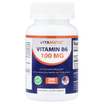 Vitamatic, Витамин B6, 100 мг, 250 таблеток