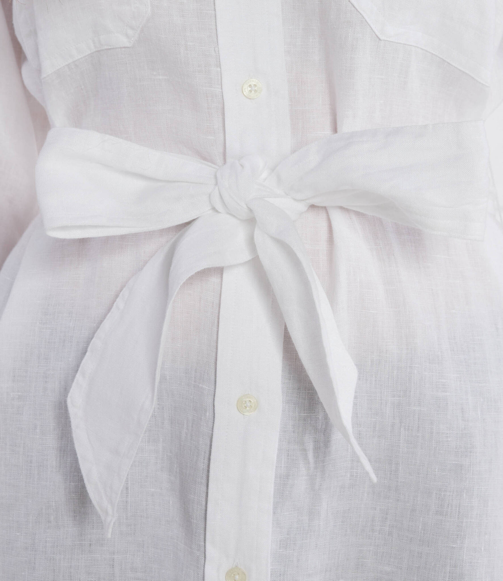 Льняная рубашка LAUREN RALPH LAUREN - белый(200786629)