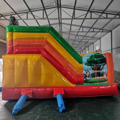 Коммерческий надувной батут «Добрые зверята» мульти, 5*5*3.5 м