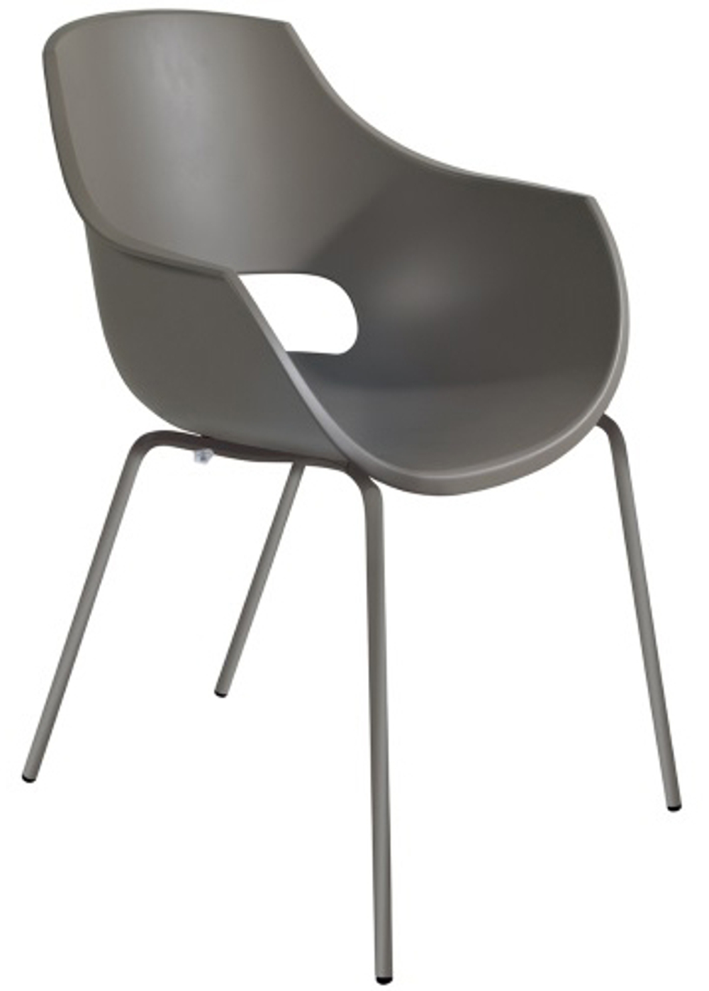 Кресло пластиковое Papatya Opal-ML Pro, тортора