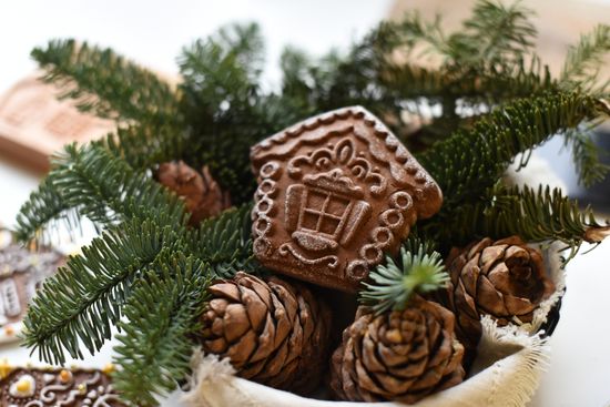 новогодний пряник русская избушка