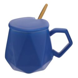 GAEM Кружка с крышкой и ложкой, 450 мл, L14 W9 H9,5 см