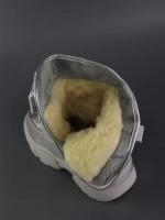Дутики детские серебристые