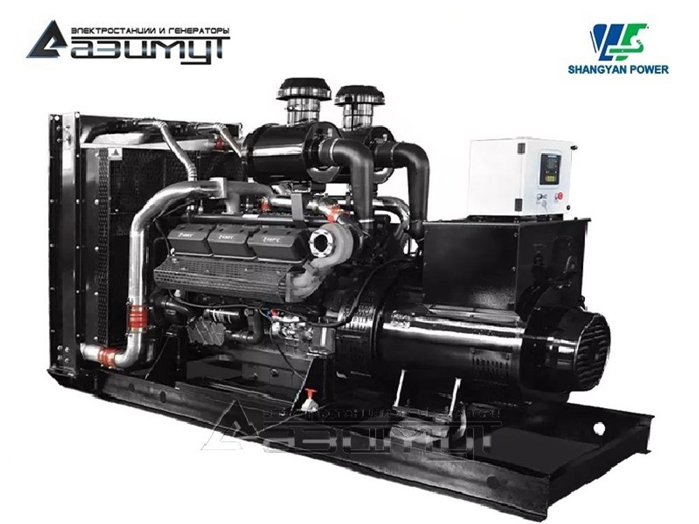 Дизельный генератор Азимут АД-580С-Т400-1РМ16 Shangyan