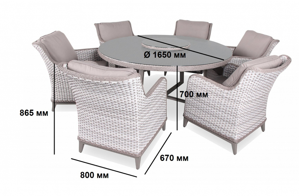 Комплект плетеной мебели Tagliamento Orlando