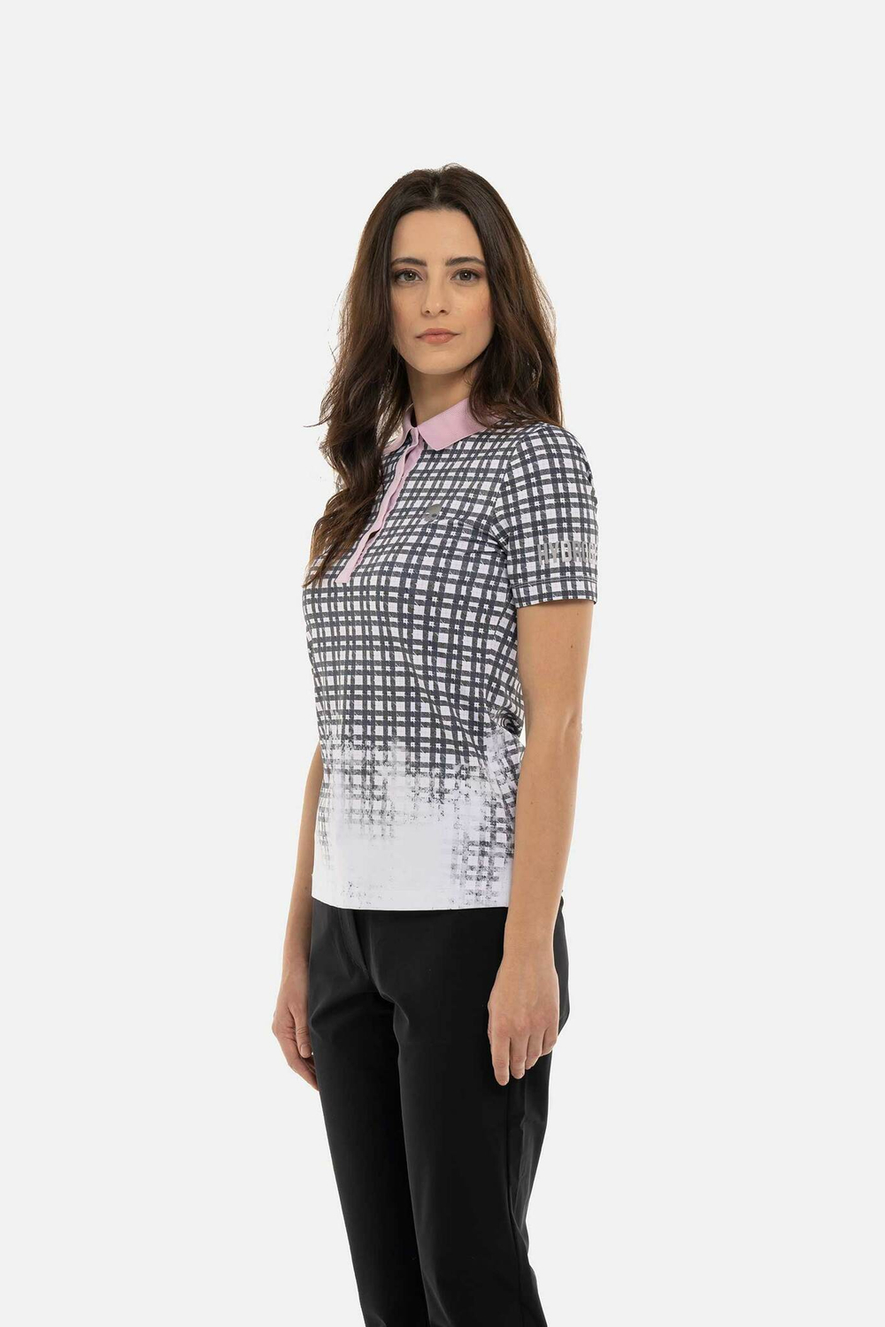 Женское поло Hydrogen PAINTED TARTAN TECH POLO (GL1003)