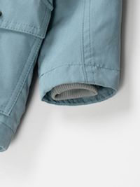 Парка демисезонная на меху "Голубой камень"