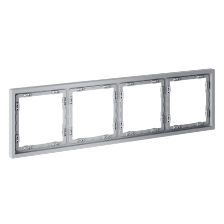 Рамка пластиковая VOLTUM S70 на 4 поста, (серый)