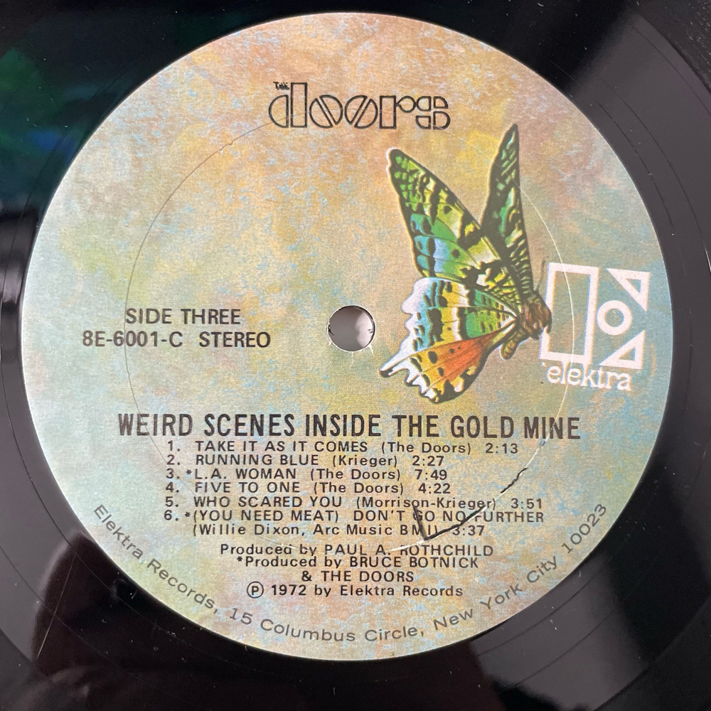 Винтажная виниловая пластинка LP The Doors Weird Scenes Inside The Gold Mine (США 1972) Riders On The Storm