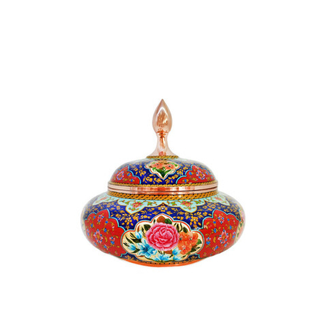 Медная сахарница с орнаментом 13870304 Иран