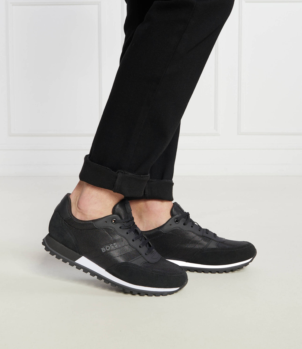 Кожаные кроссовки parkour BOSS BLACK - черный(50498133)