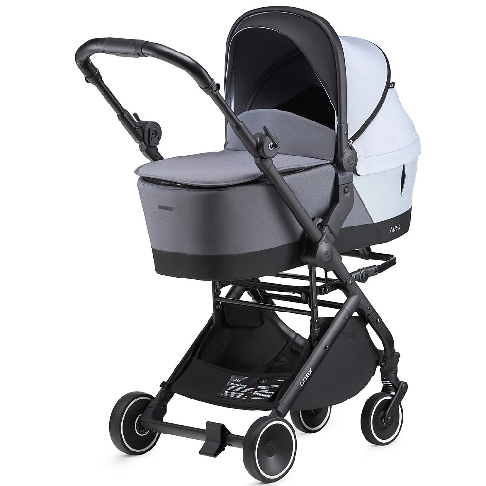 Детская коляска Anex Air-X Travel Cot Cosmo 3 в 1 woo/gray/black