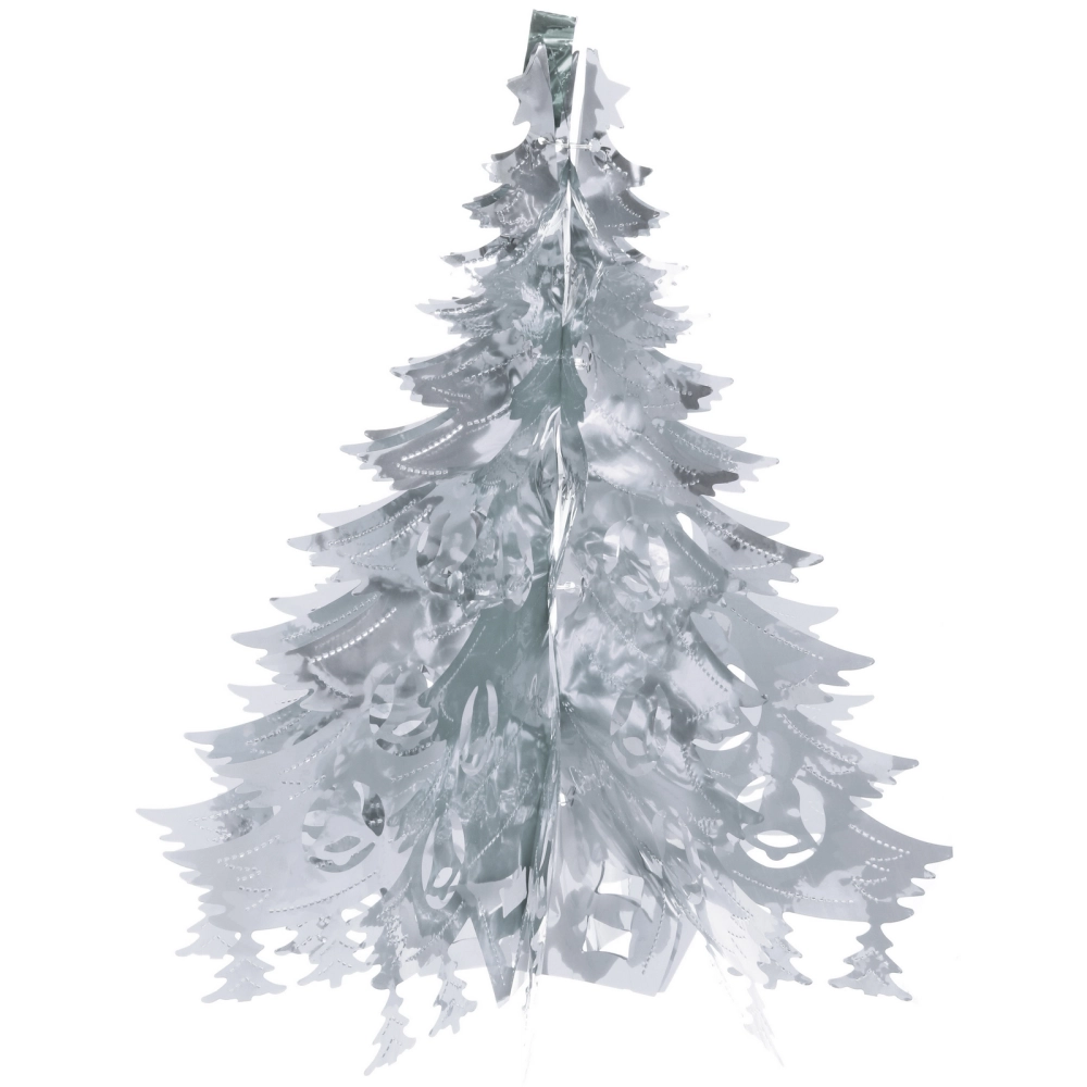 Украшение фольгированное «Волшебная ёлочка» d-40 см, Серебро