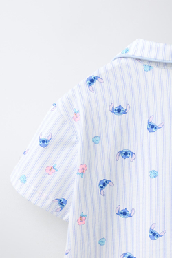 ZARA ПИЖАМА С ПРИНТОМ LILO & STITCH © DISNEY, ЭКРЮ