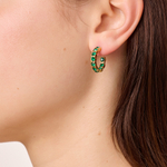 Серьги Dyrberg Kern RAQUEL SG EMERALD GREEN 470112