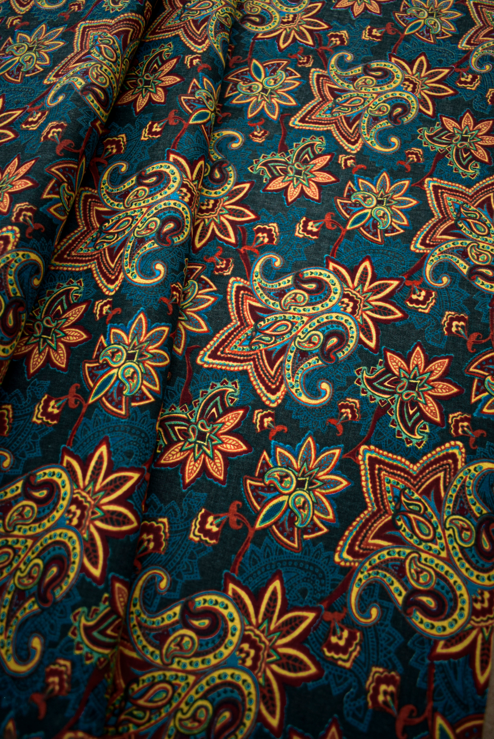 Ткань бязь плательная, рис. " Восточные мотивы", ширина 150 см, арт. 911