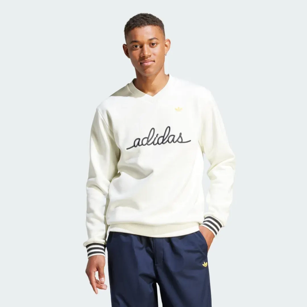 Лонгслив Adidas (с вышивкой), бел.