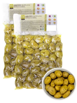 Оливки Халкидики с косточкой в оливковом масле 250 г * 2 шт