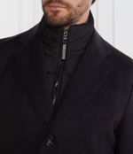 Хлопковое пальто 2в1 h hyde bib BOSS BLACK - темно-синий(50502250)