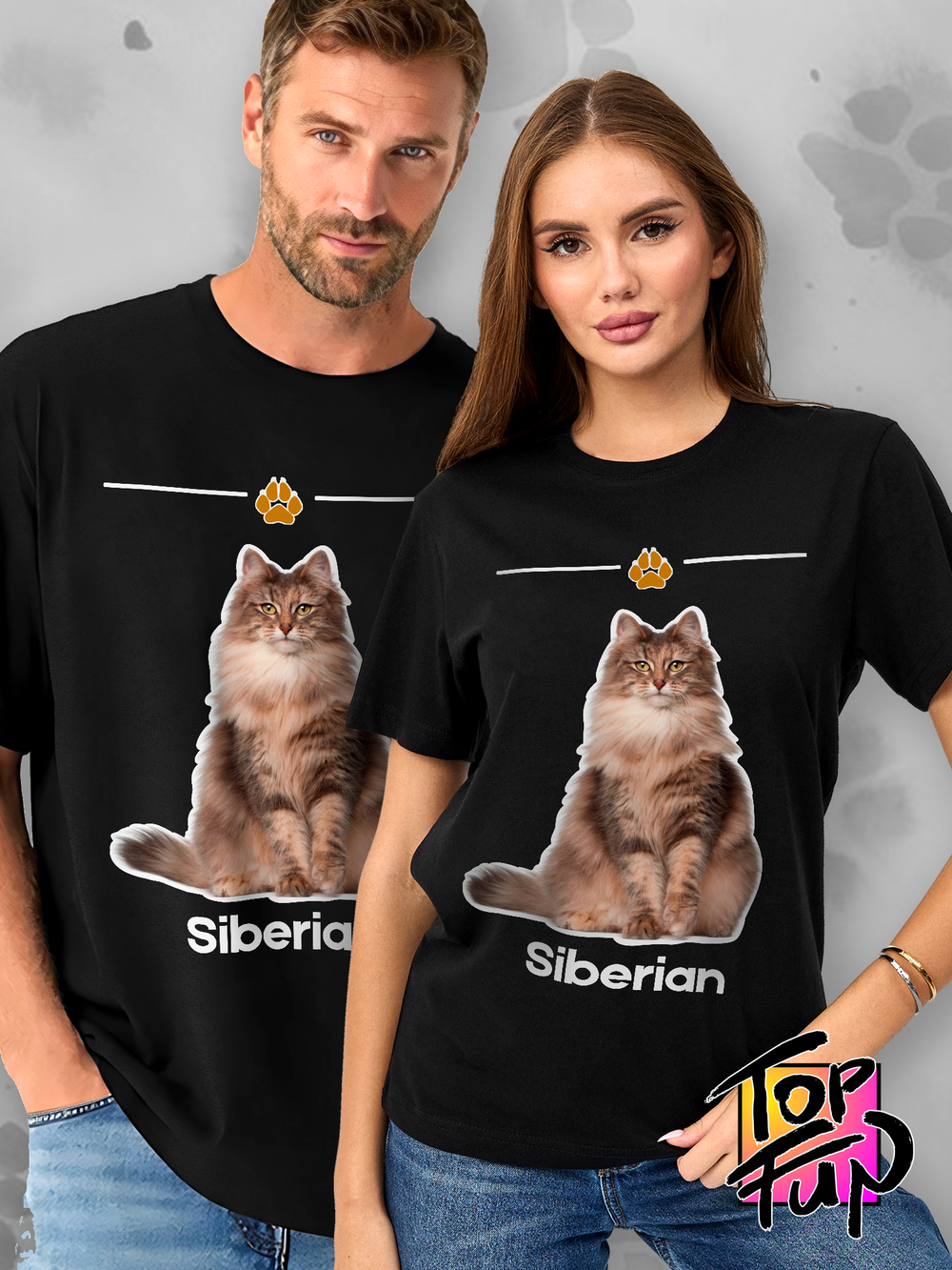 Футболка сибирская кошка