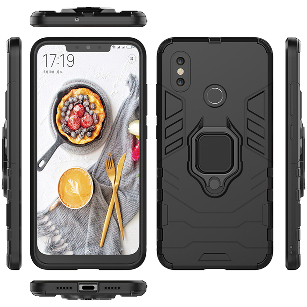 Противоударный чехол с кольцом Panther Case для Xiaomi Mi 8