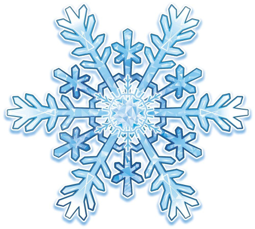 Украшение на скотче УСБ-010 Украшение на скотче (большое) Снежинка набор 10шт