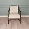 Кресло Finn Juhl Model 45, темный орех, бежевая рогожка