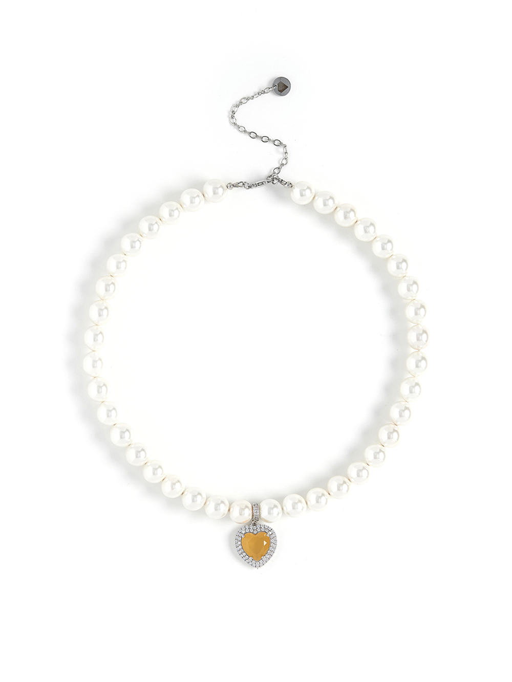 Колье "Soul Yellow Matte" Silver