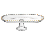 Блюдо сервировочное на ножке 30*15*8,5см "Golden Charm"