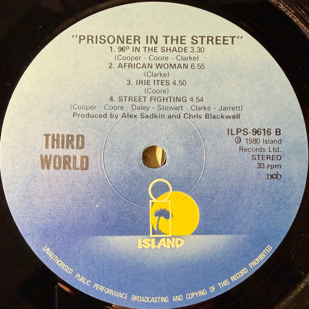 Third World – Prisoner In The Street (Скандинавия 1980г.) Т
