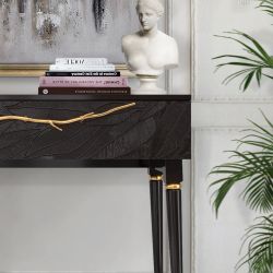 Консоль Арт Колор leaves Классик Голд Терпкий коричневый