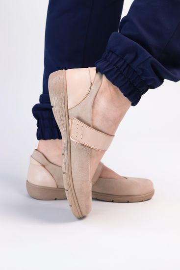 1102 Женские балетки (Бежевый)