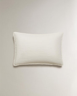 Zara Home наволочка декоративная из хлопка, экрю, 40x60 см · 6361/008