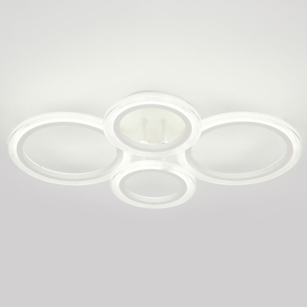 Светильник потолочный светодиодный ЭРА Модерн Ring CLL-1-59-RC WH с ДУ 59W 3000-6500К белый | Светильники SPB-6 с ДУ