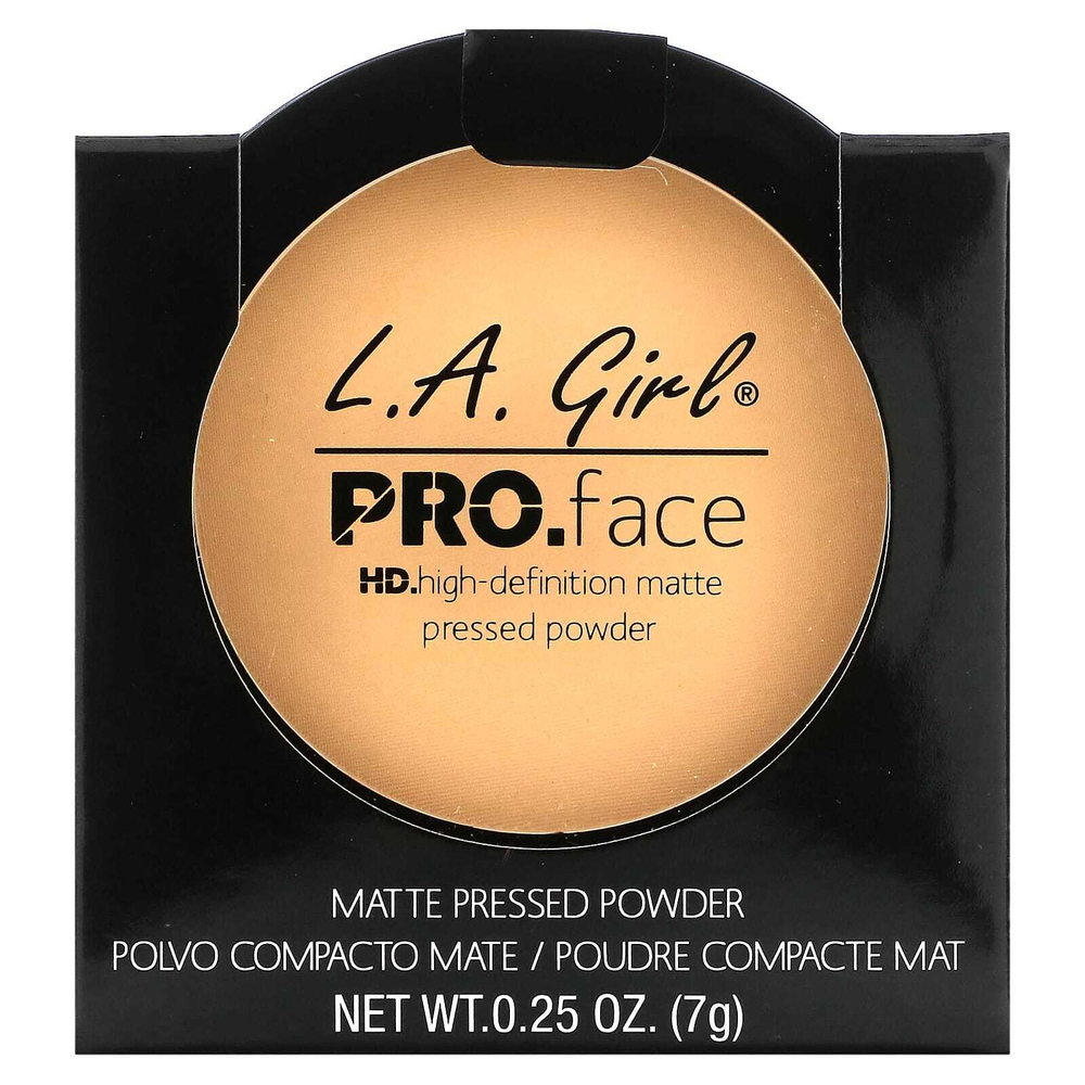 L.A. Girl, PRO. Матовая прессованная пудра для лица, GPP604, кремовый натуральный, 7 г (0,25 унции)