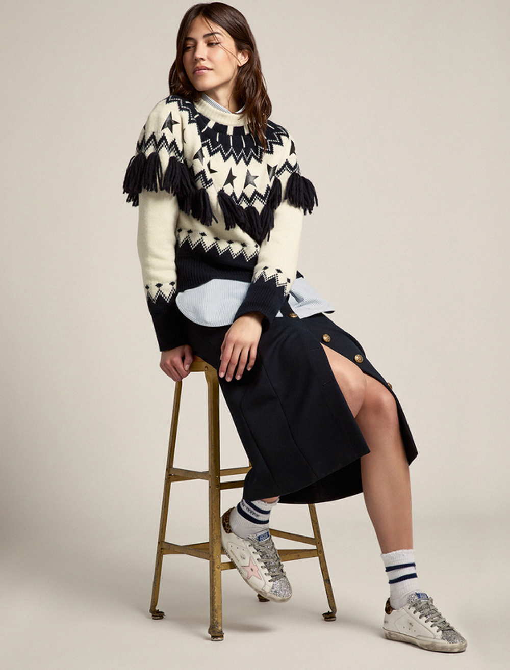 Кеды Golden Goose 'Superstar' Handwritten lettering on the foxing