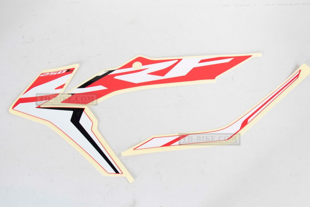 86192-KZZ-D10ZA. STRIPE, L. FR. SHROUD *TYPE1*. Honda CRF250L-M original decal on the radiator shroud