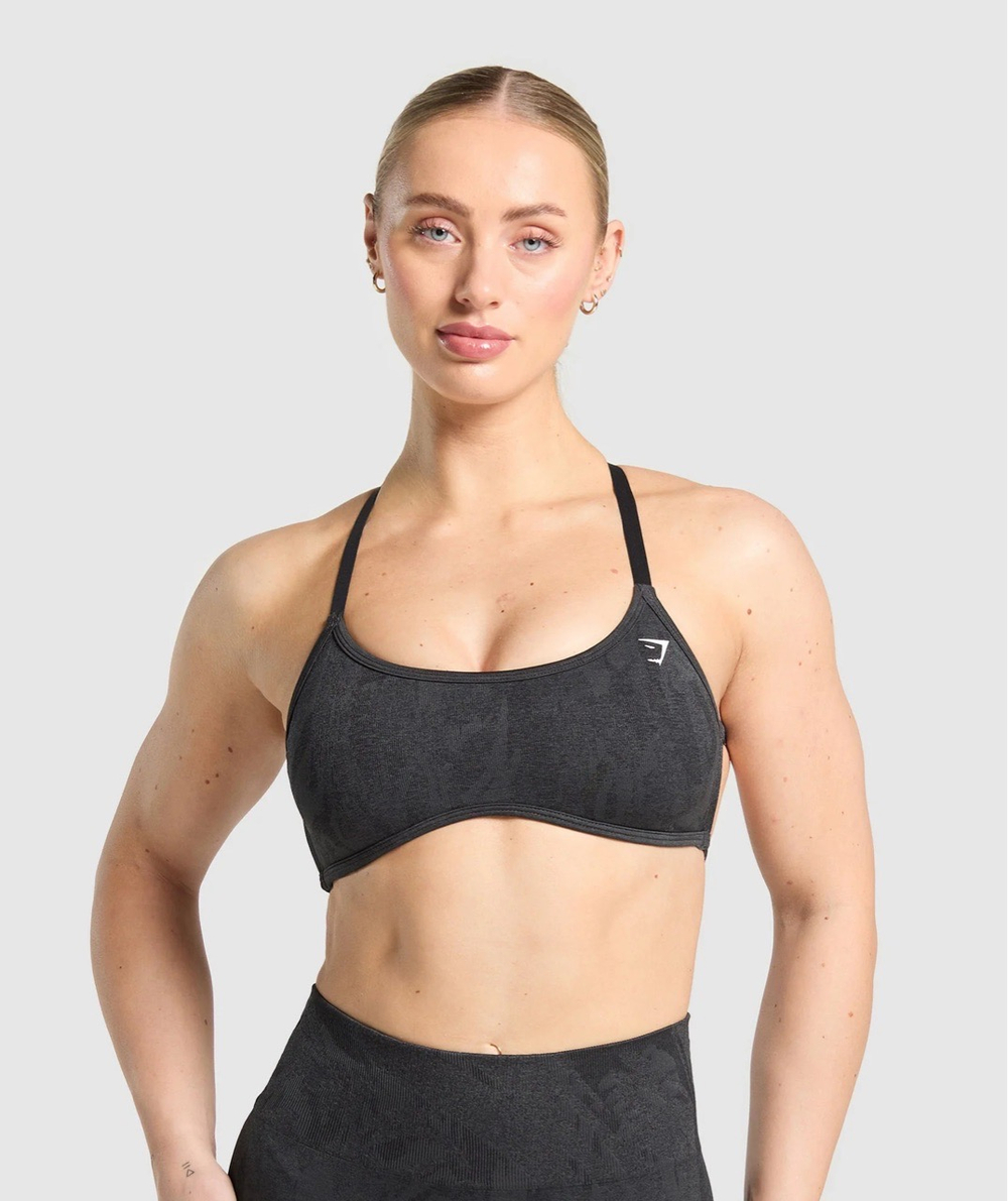 Топ GYMSHARK Adapt Camo Sports Bra Black