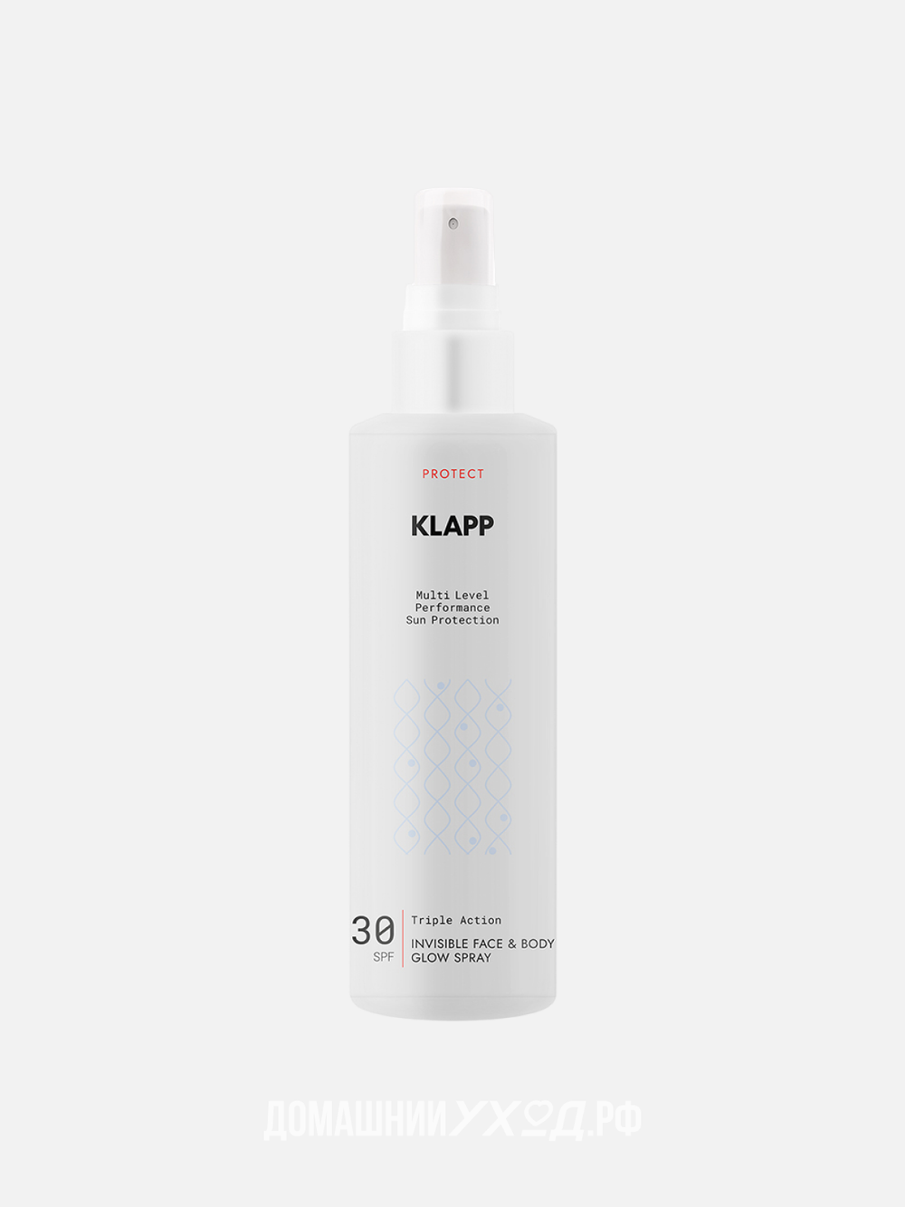 Сияющий спрей для лица и тела SPF30 Sun Protection MLP, Klapp, 200 мл