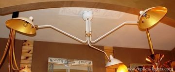 replica  SERGE MOUILLE - THREE ARM chandelier ( white)