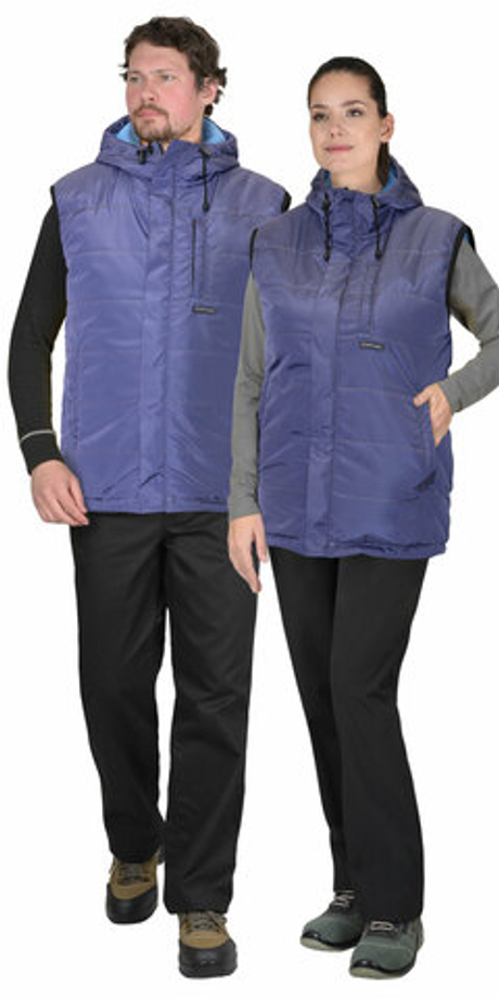 Жилет "ЗОДИАК" индиго (на подкладке флис) (Сработка) (ЧЗ) тк. Принц (РАСПРОДАЖА)