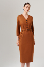 51615 Платье женское (янтарный)