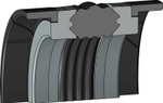 A109 170-140 Компактное уплотнение 170-140-45