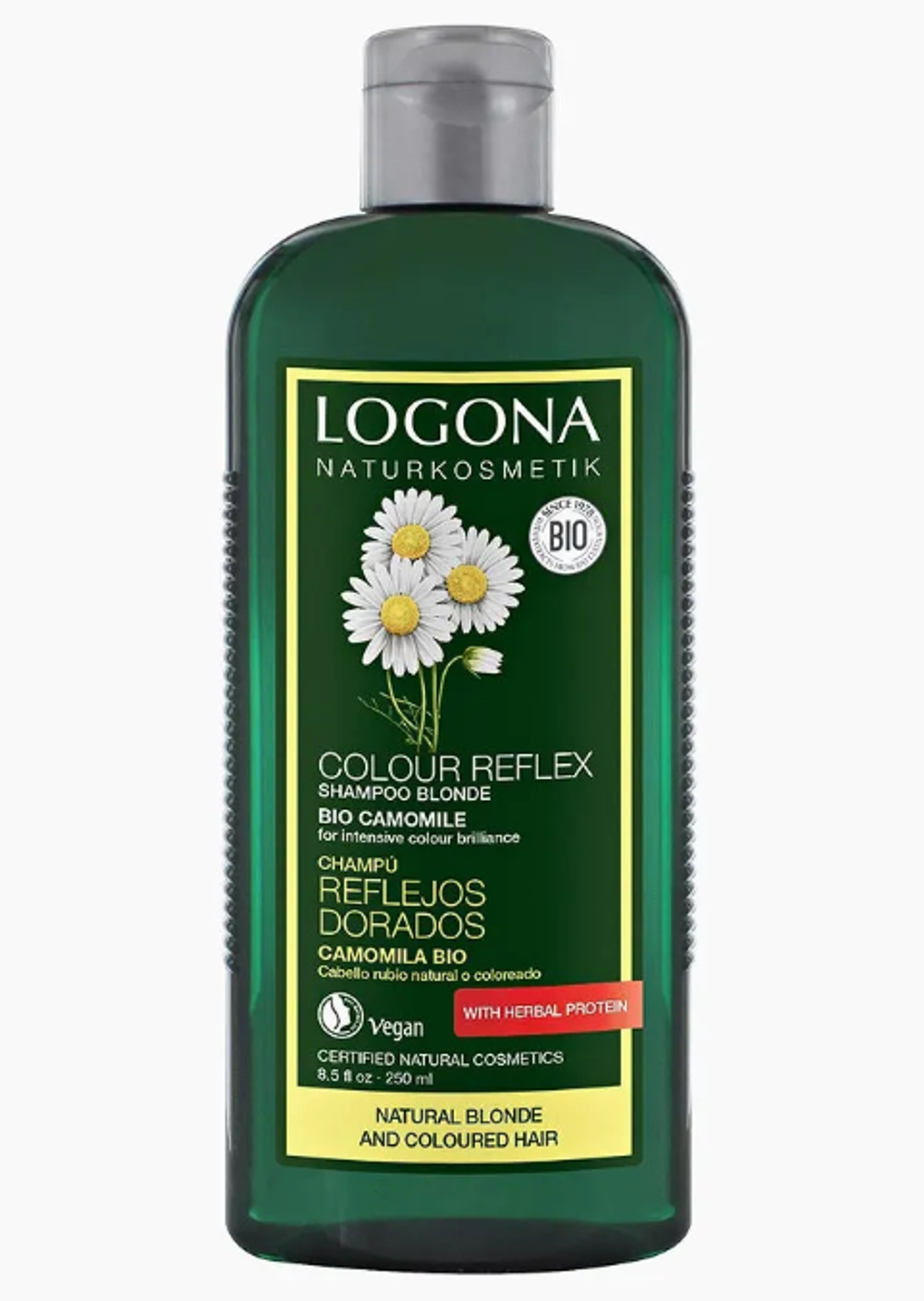Шампунь для светлых волос с Ромашкой 250 мл (LOGONA)