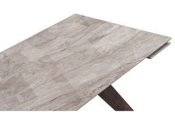 Керамический стол Морсби 140(200)х80х76 statuario cara / дуб монтана