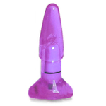 Анальная классическая пробка с вибропулей фиолетового цвета (Цвет: фиолетовый)